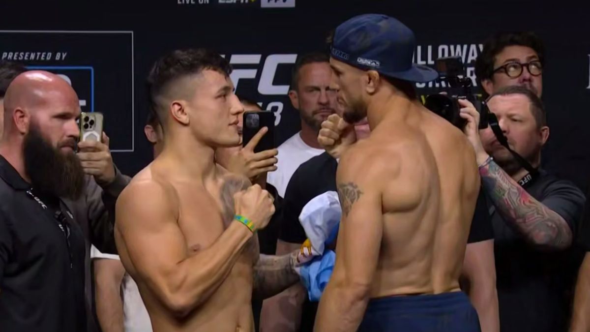 Николай Веретенников заглянул в глаза сопернику перед боем на UFC 318