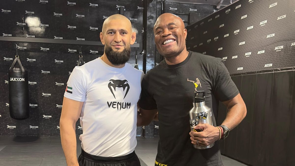 Хамзат Чимаев встретился с легендой UFC: «Борз» и «Паук» в здании